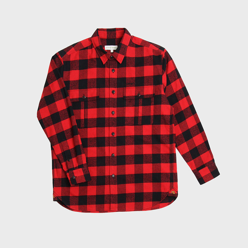 Heavy Check Shirt (Red)
