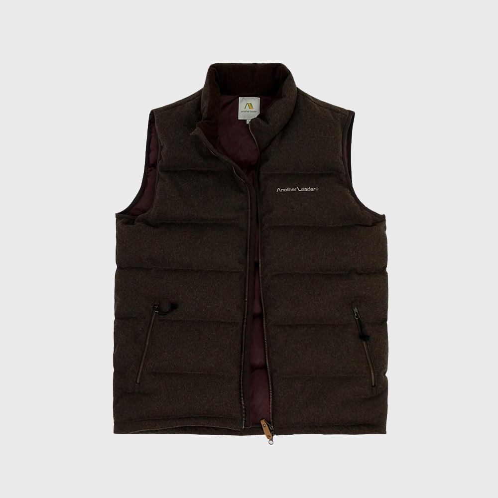 [RDS]Wool Down Vest (Brown)